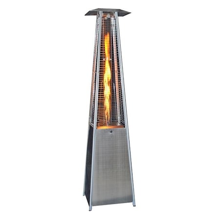 Sunheat SUNHEAT PHSQSS Square Variable Flame Patio Heater In Stainless Steel 99480